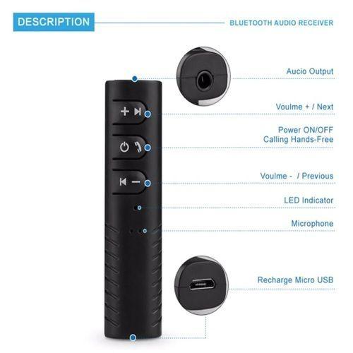 Adaptador Transmisor Receptor Bluetooth Radio Auto Auxiliar-5