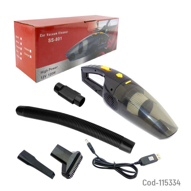 Aspiradora Inalámbrica 12V y 120W para Auto | Potente y Recargable-2