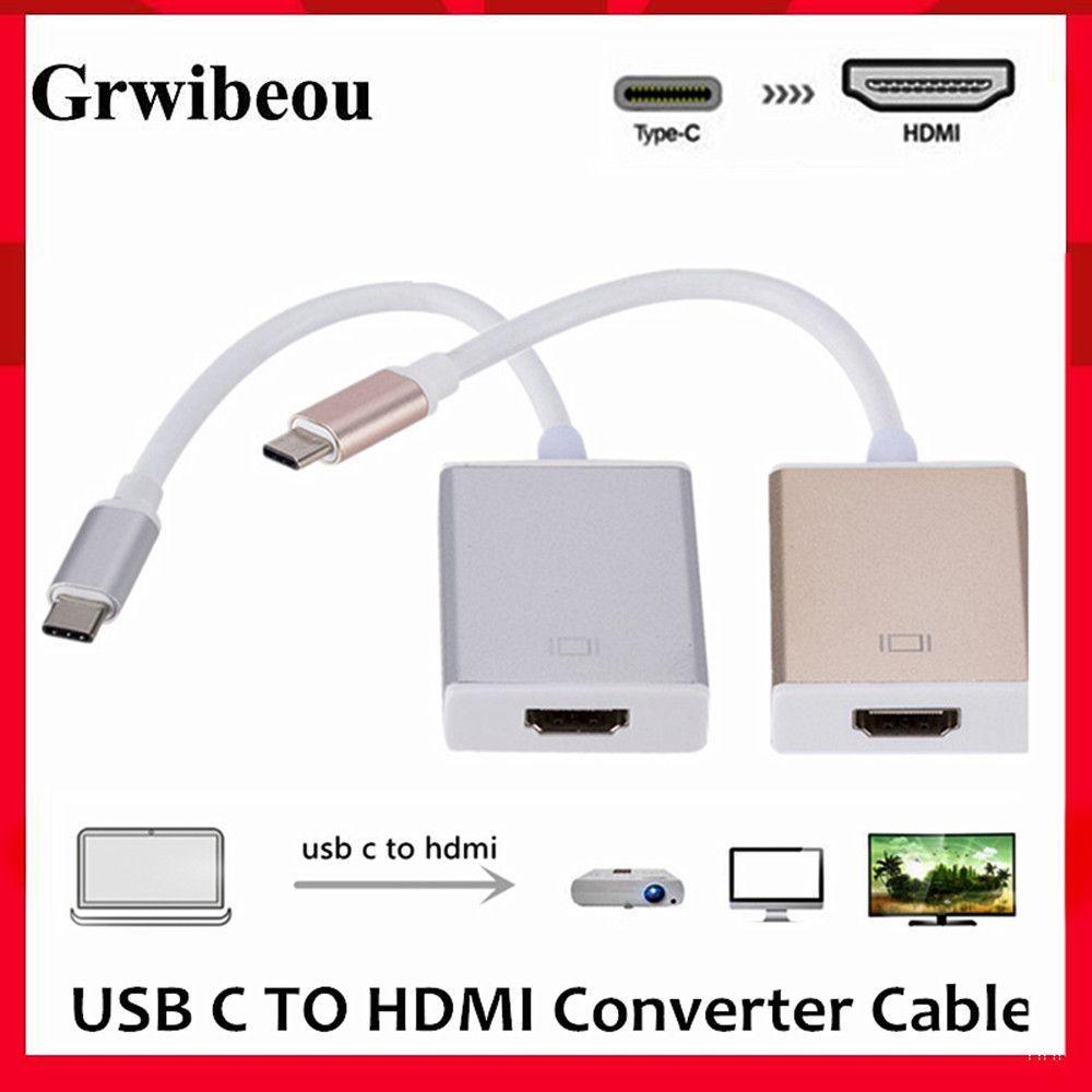 Adaptador USB-C a HDMI Full HD 1080p | Cable Convertidor para Conectar Laptops/Smartphones a TV/Moni-5