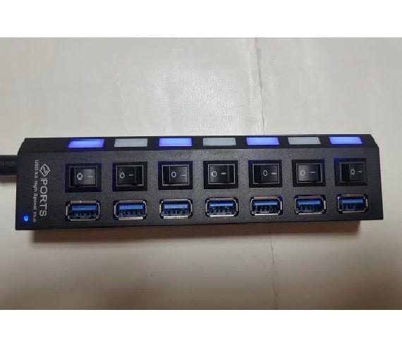Extensor USB de 7 Puertos con Interruptores On/Off | HUB USB de Control Total para Periféricos -6