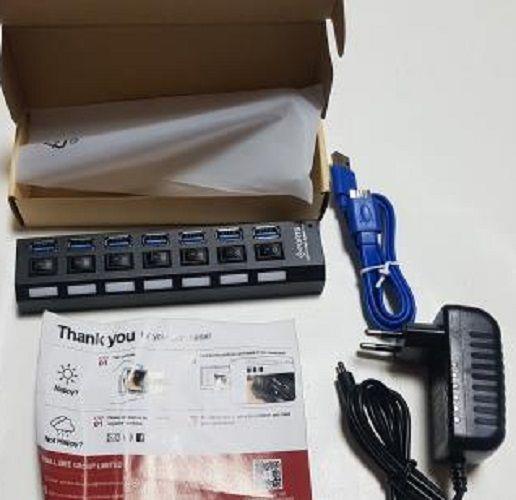 Extensor USB de 7 Puertos con Interruptores On/Off | HUB USB de Control Total para Periféricos -7