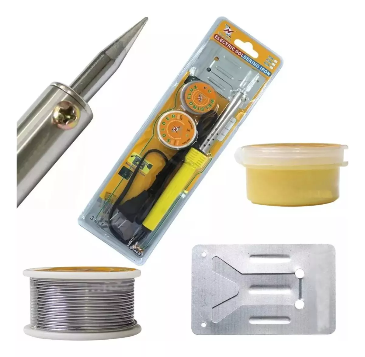 Kit Profesional de Cautín Eléctrico para Soldar | Lápiz de Soldadura Certificado con Punta de Cerámi-4