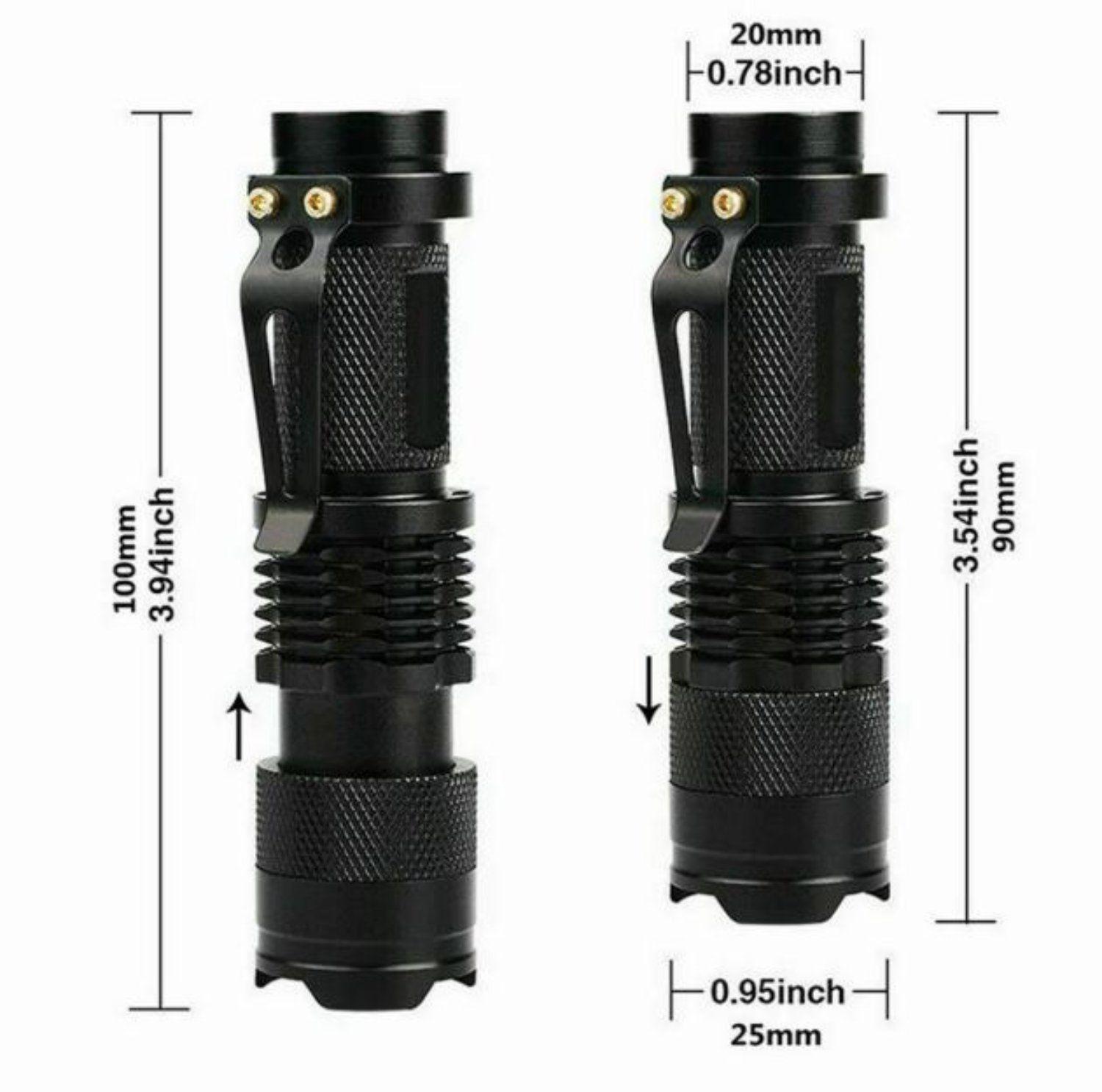 Linterna Led Luz UV Ultravioleta recargable USB pequeña de Bolsillo Para Billete-3