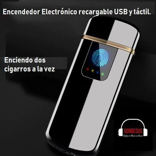 Encendedor Tungsteno Recargable USB Lighter Eléctrico Catalítico Tungsteno Antiviento (Rojo)-4