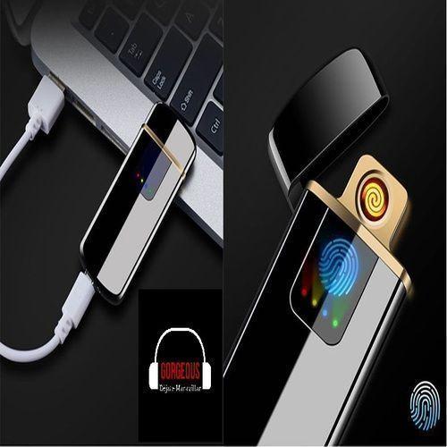 Encendedor Tungsteno Recargable USB Lighter Eléctrico Catalítico Tungsteno Antiviento (Rojo)-3