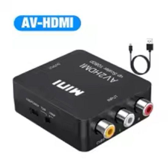 Adaptador RCA 2AV a HDMI Convertidor RCA Hembra HDMI hembra Conversor 2AV a HDMI Audio y video-4
