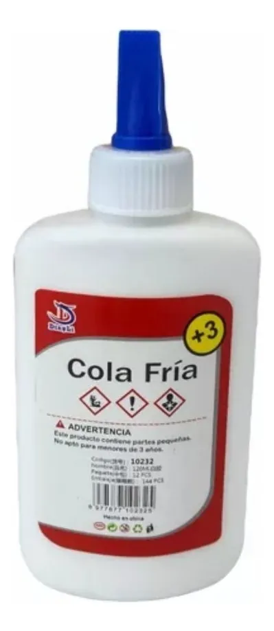 Cola Fría Escolar Lavable 250ml | Adhesivo Blanco Multiuso para Manualidades-1