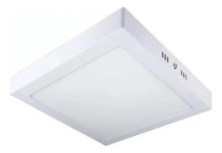 Lampara Panel Led Superficial Sobreponer Cuadrada 18w-0