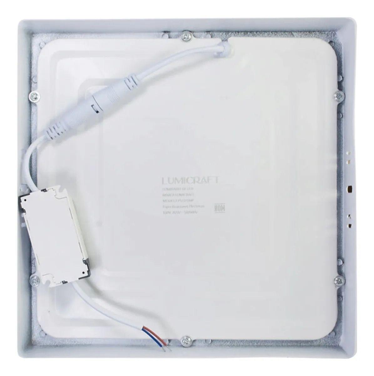 Lampara Panel Led Superficial Sobreponer Cuadrada 18w-2