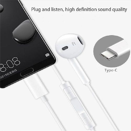 Audífonos Con Cable Tipo C HUAWEI CM33 convencionales con Micrófonos y manos libres-4