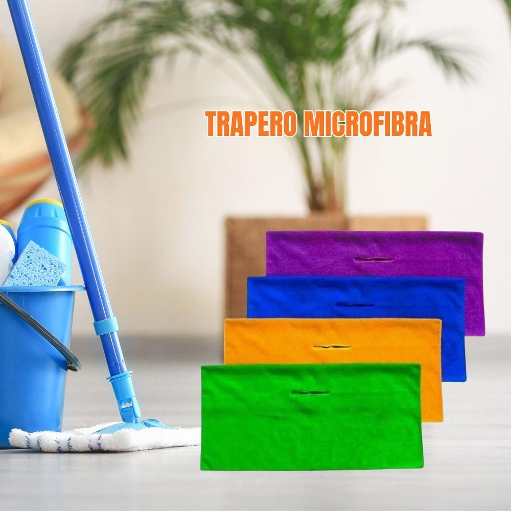 Trapero  humero lavable multi uso Algodon con ojal para trapear 1 Unidad grande-3