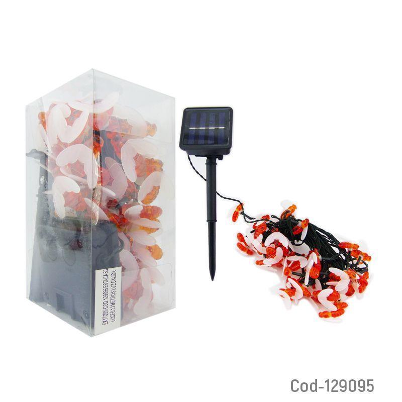 Guirnalda Solar LED de 12m con 50 Abejas | Iluminación de Jardín Cálida y Automática-2