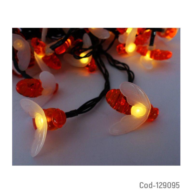 Guirnalda Solar LED de 12m con 50 Abejas | Iluminación de Jardín Cálida y Automática-3