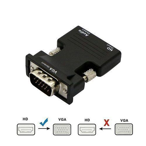 Adaptador HDMI a VGA y Audio Plug Jack 3,5 Convertidor-2