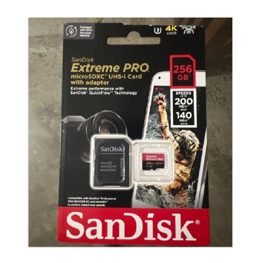 Tarjeta Micro SDXC 256 GB Sandisk Extreme PRO 4K U3-2