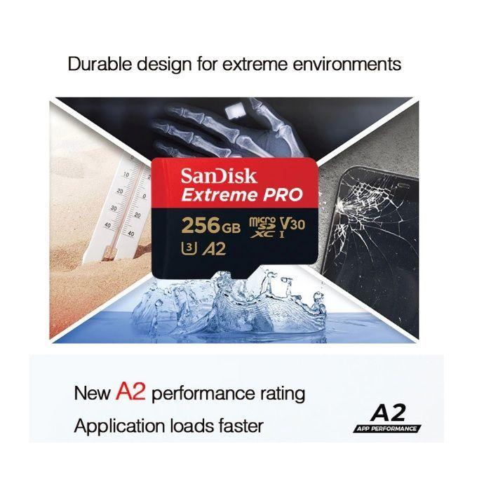 Tarjeta Micro SDXC 256 GB Sandisk Extreme PRO 4K U3-6