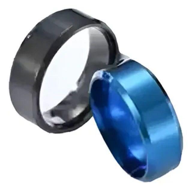 Anillo Titanio Acero Quirúrgico inoxidable Caballero Dama-3