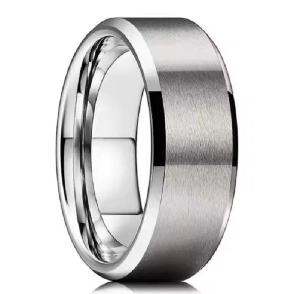 Anillo Titanio Acero Quirúrgico inoxidable Caballero Dama-0