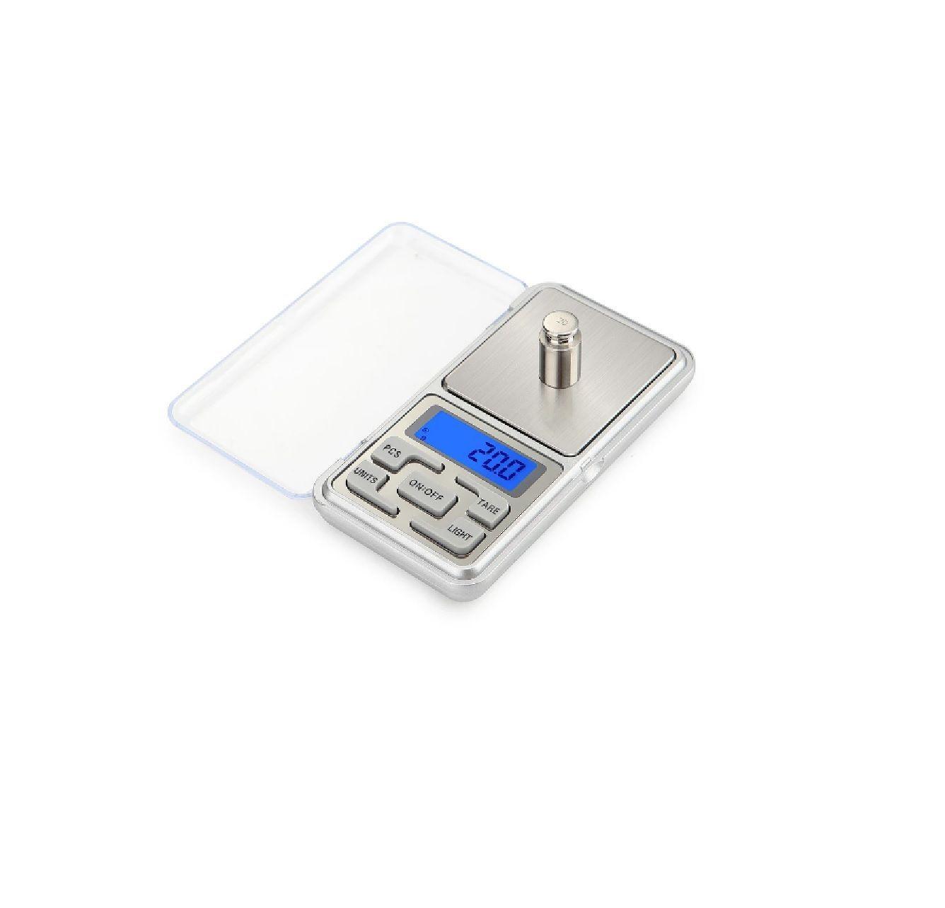 Pesa Gramera Balanza Profesional Digital de Bolsillo Con lu-3