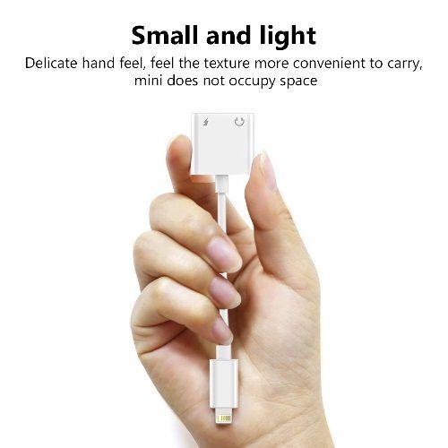 Adaptador De Audio y Carga para Iphone 2 en 1 Conector-3