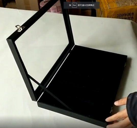 Caja Exhibidora de Lujo para Joyas y Anillos | Presentación Elegante y Terciopelo.-6