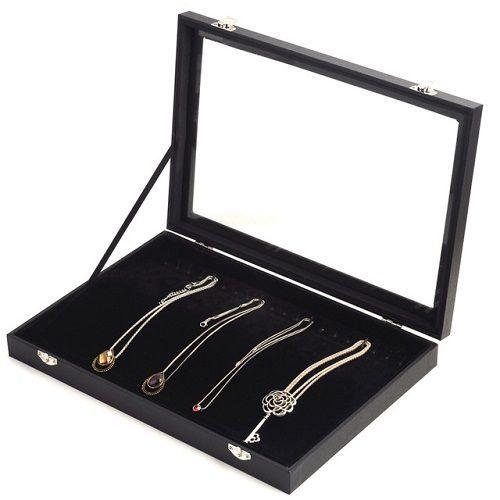 Caja Exhibidora de Lujo para Joyas y Anillos | Presentación Elegante y Terciopelo.-3