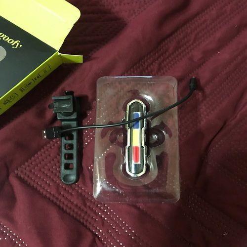 Luz Linterna Led Bicicleta Baliza Muy Potente Recargable USB Colores Frontral Y Trasera Goofy-3