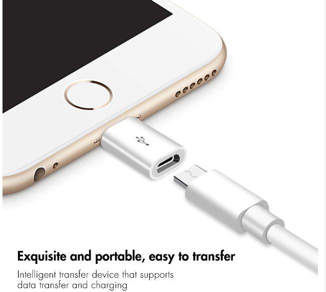 Adaptador para Iphone Lightning OTG de 8 pines Macho A Micro Usb V8 Hembra Conector Hembra-2