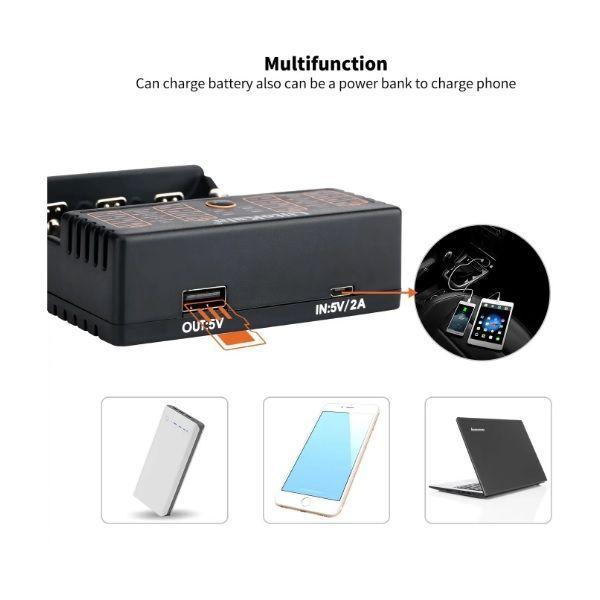 Cargador Inteligente Multi-Baterías LiitoKala | Universal para Litio Ni-MH | Recargables-2