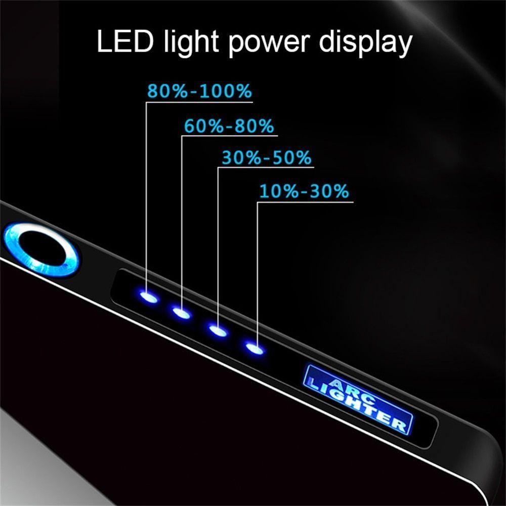 Encendedor Electrico Recargable USB Laser Lighter Mechero Catalitico Plasma Antiviento-4
