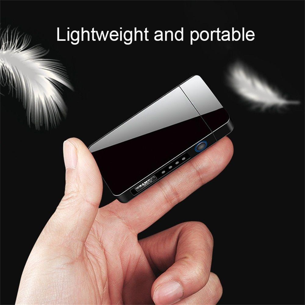 Encendedor Electrico Recargable USB Laser Lighter Mechero Catalitico Plasma Antiviento-5