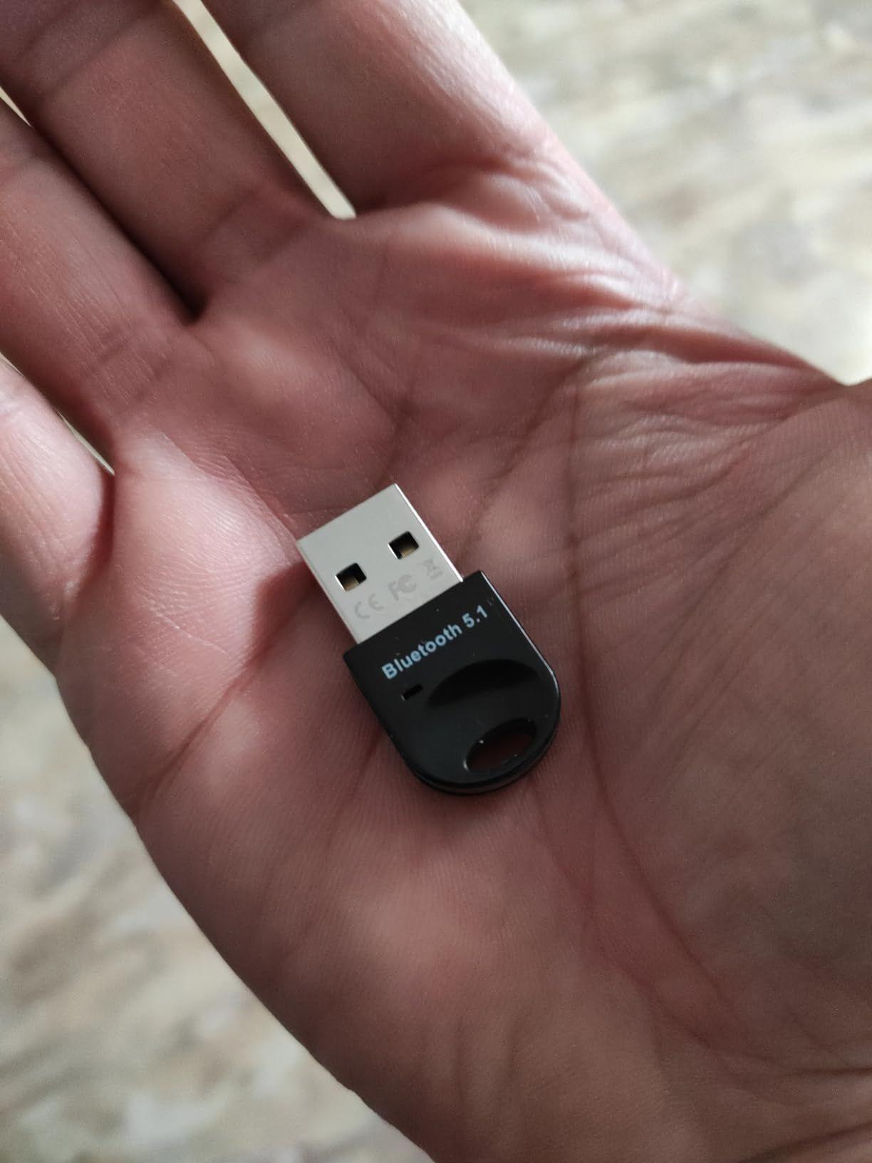 Adaptador USB Bluetooth 5.1 | Transmisor y Receptor 2-en-1 | Inalámbrico para PC y Notebook (Audio y-7