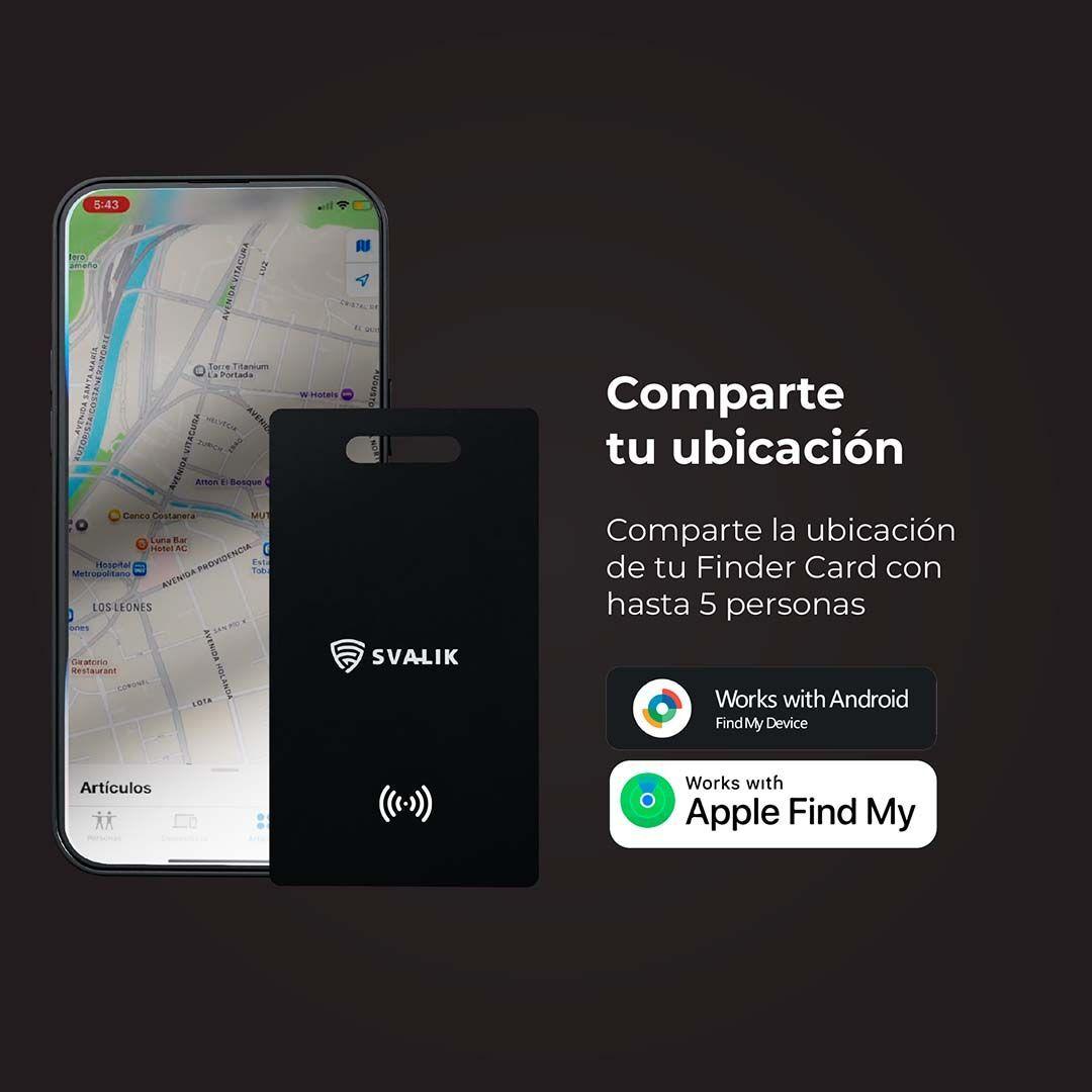 Localizador De Objetos Svalik Smart Card Tag Find My Rastreador - Compatible con Android-3
