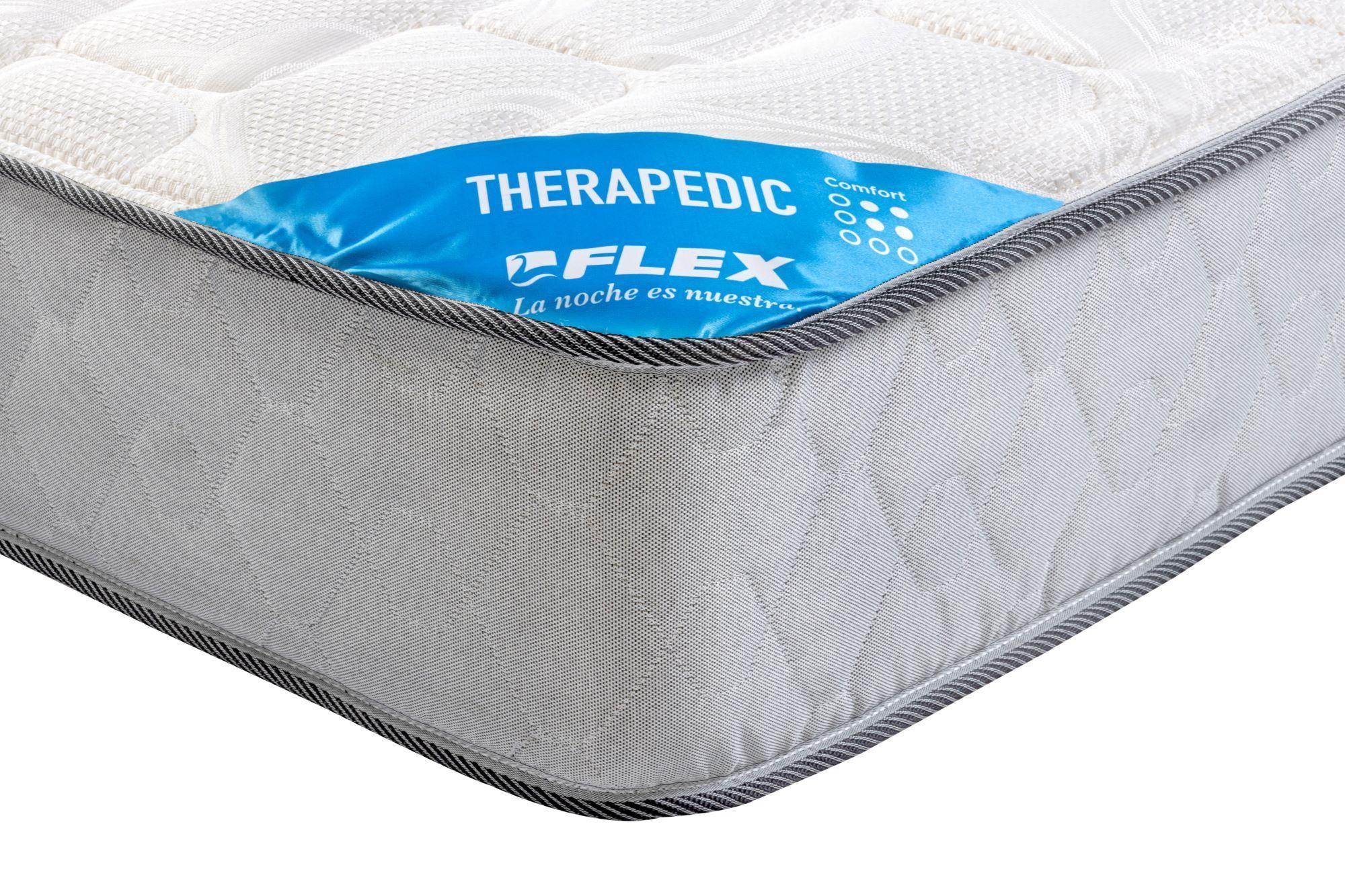 Cama Europea Flat Therapedic New 1 Plaza-2