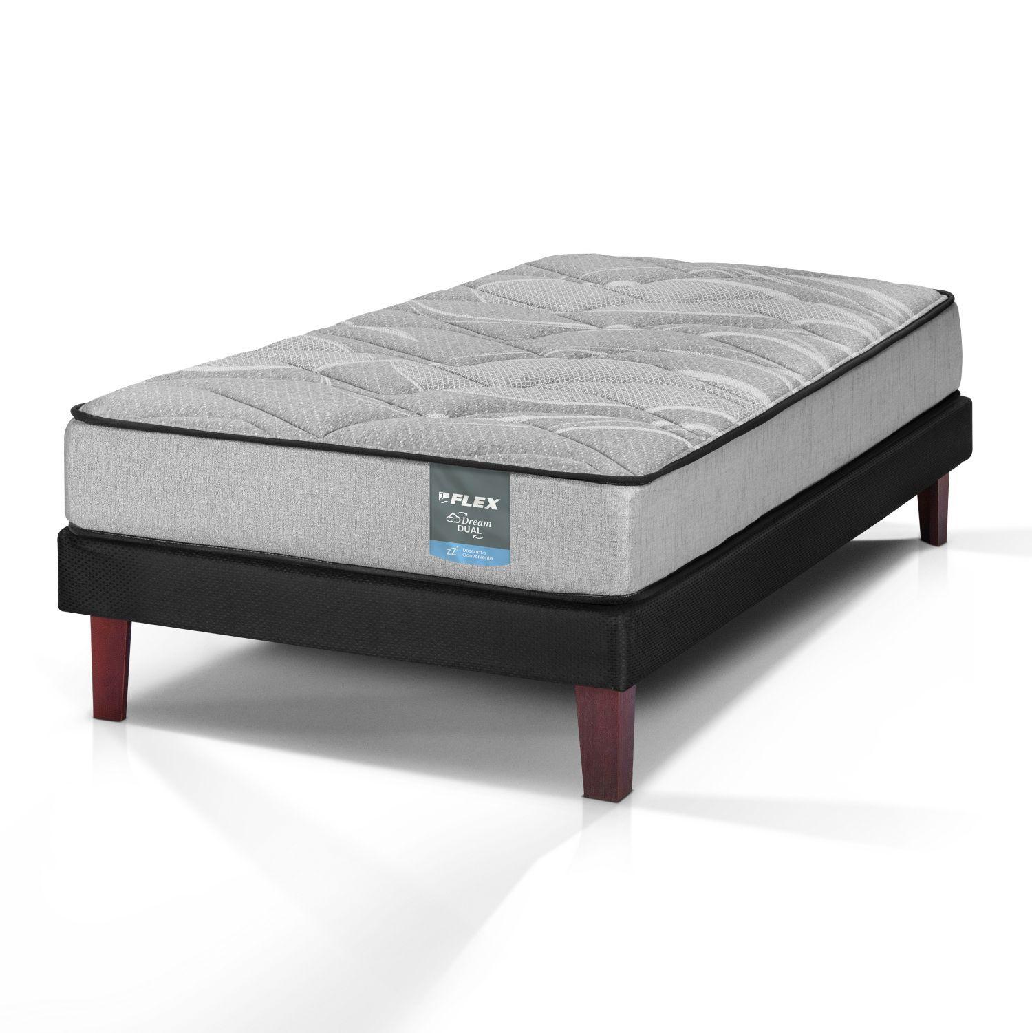 Cama Europea Dream Dual 1.5 Plazas Box 105x200 Flex-0