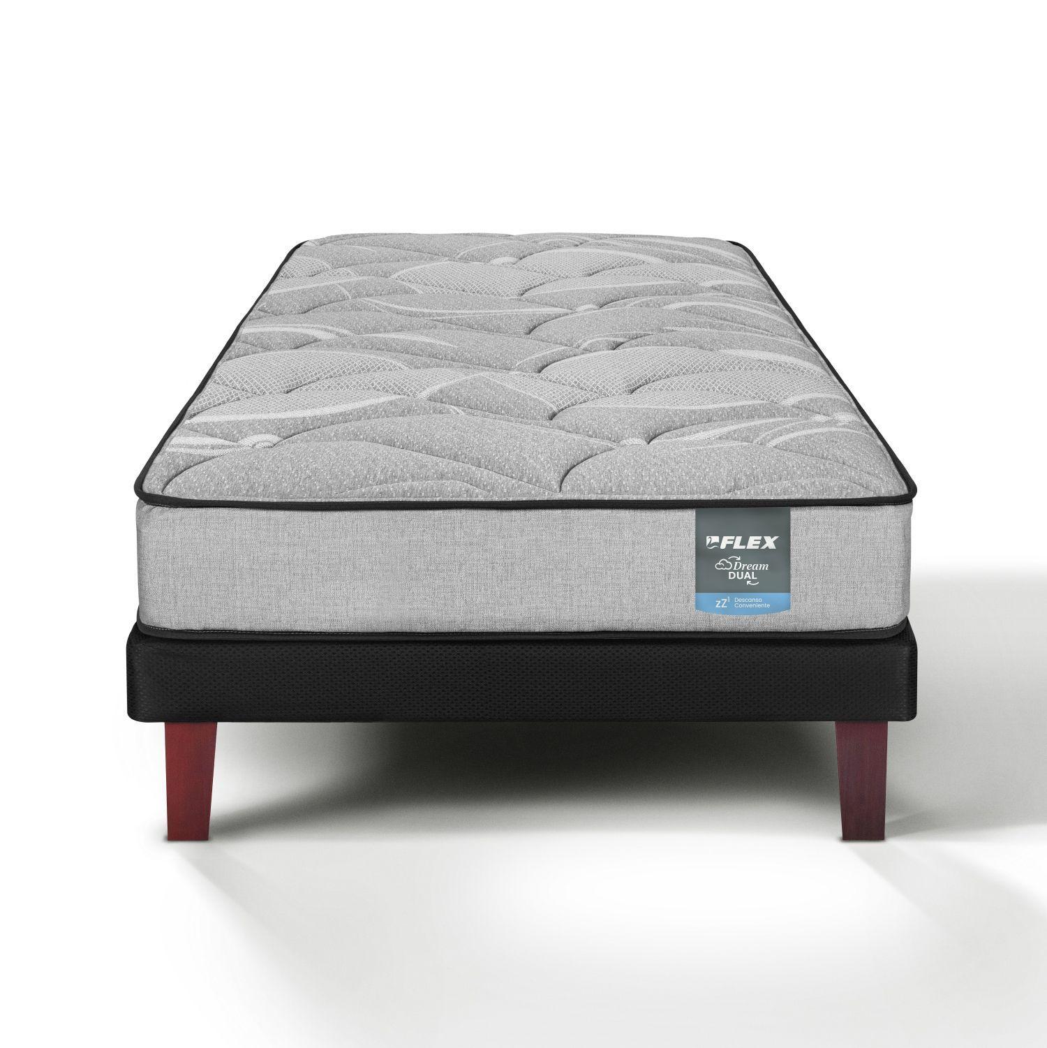 Cama Europea Dream Dual 1.5 Plazas Box 105x200 Flex-1
