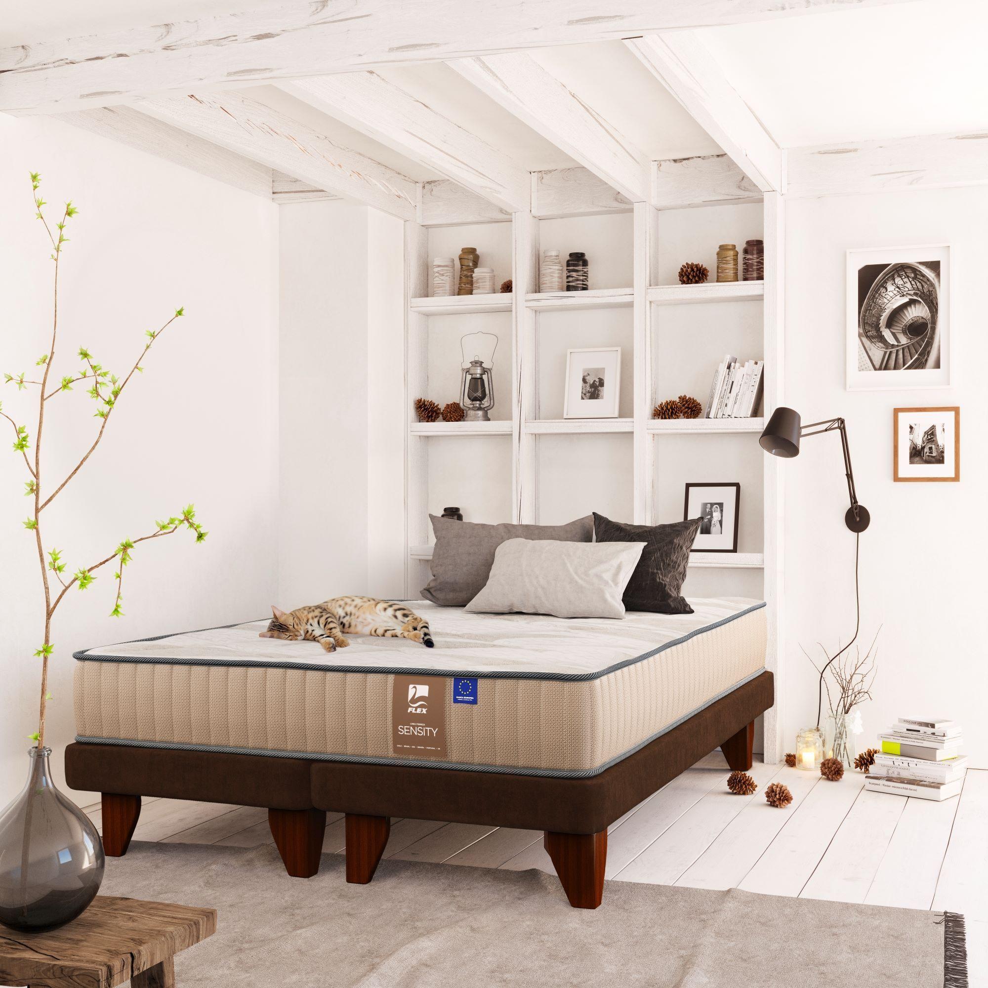 Cama Europea Dual Sensity 2 Plazas Box B/D-4