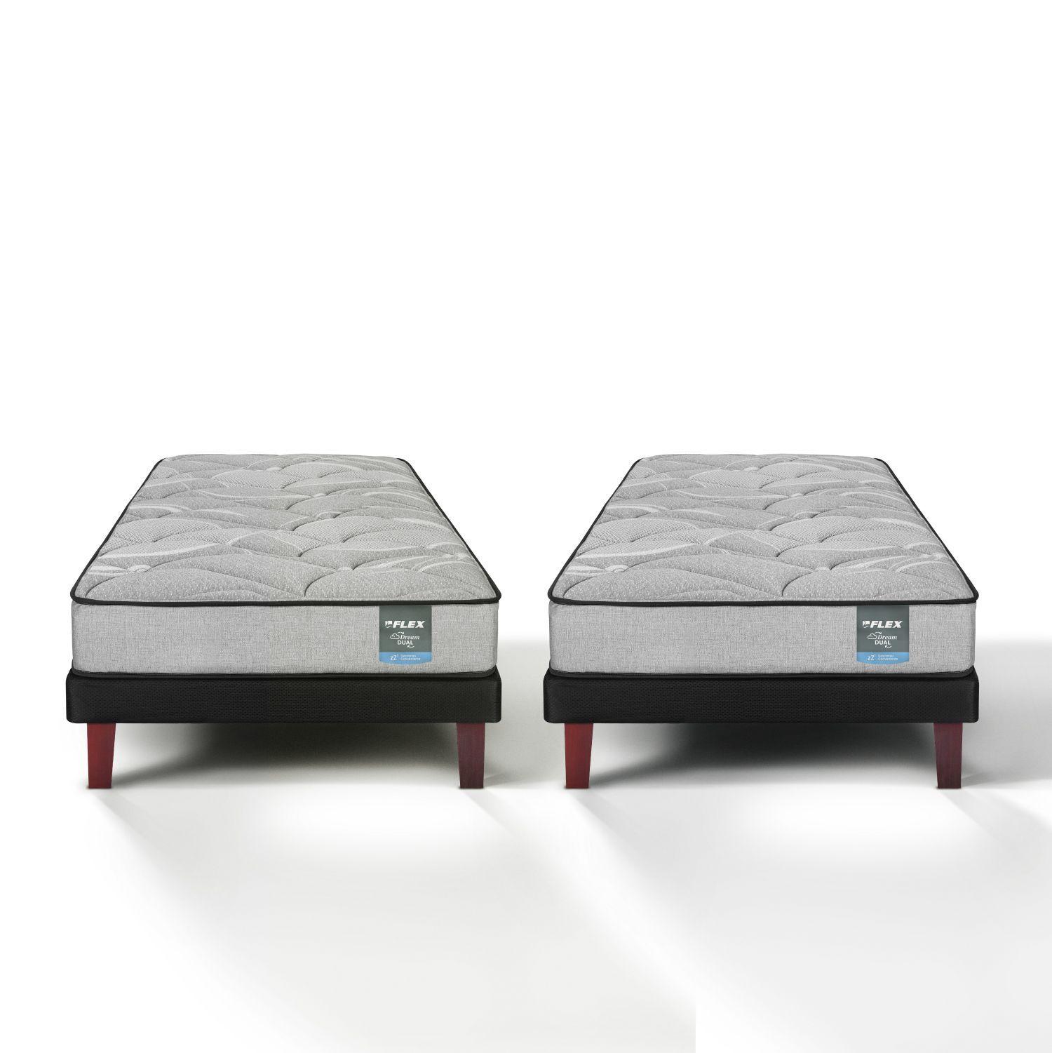 Duplex Cama Europea Dream Dual 1 Plaza 90x190 Flex-1