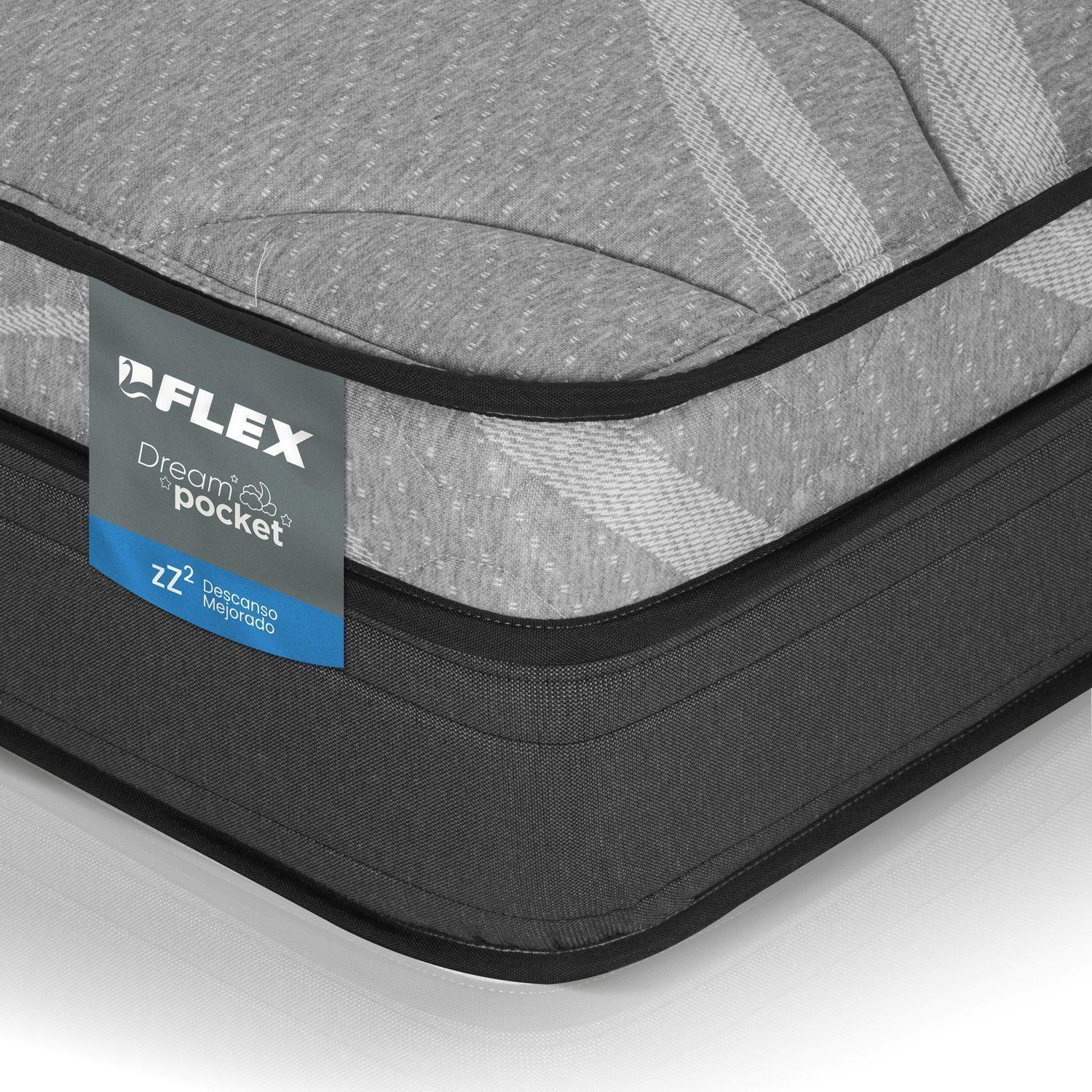 Cama Europea Dream Pocket 2 Plazas Box 150x200 Flex-3