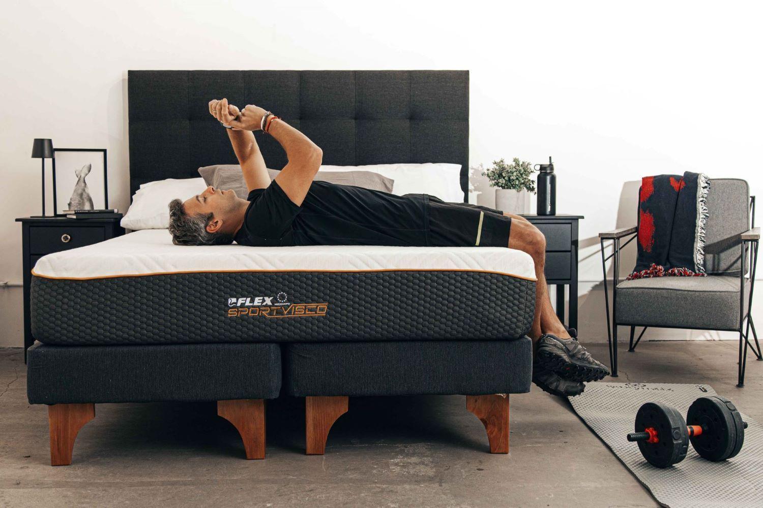 Cama Europea Hybrid Sport Visco 1.5 plazas-4