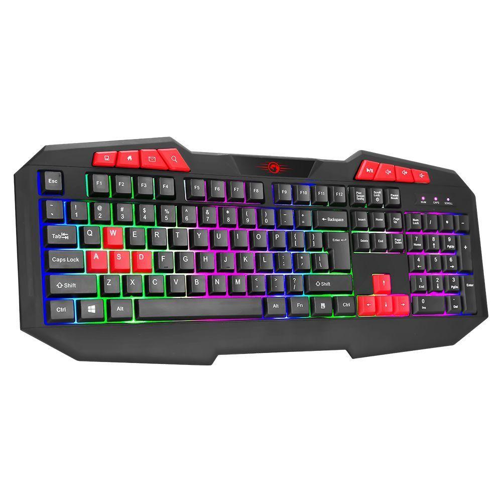 TECLADO GAMER USB MEMBRANA MARVO-1