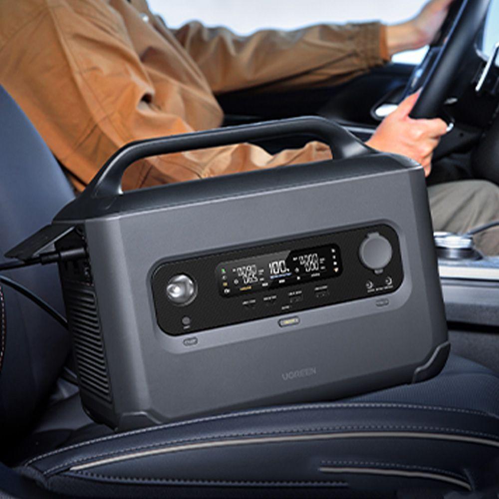 Estación de Energía Portátil 1024Wh con Carga Solar 400W Máx y Salida AC 1200W x2 GS1200-2