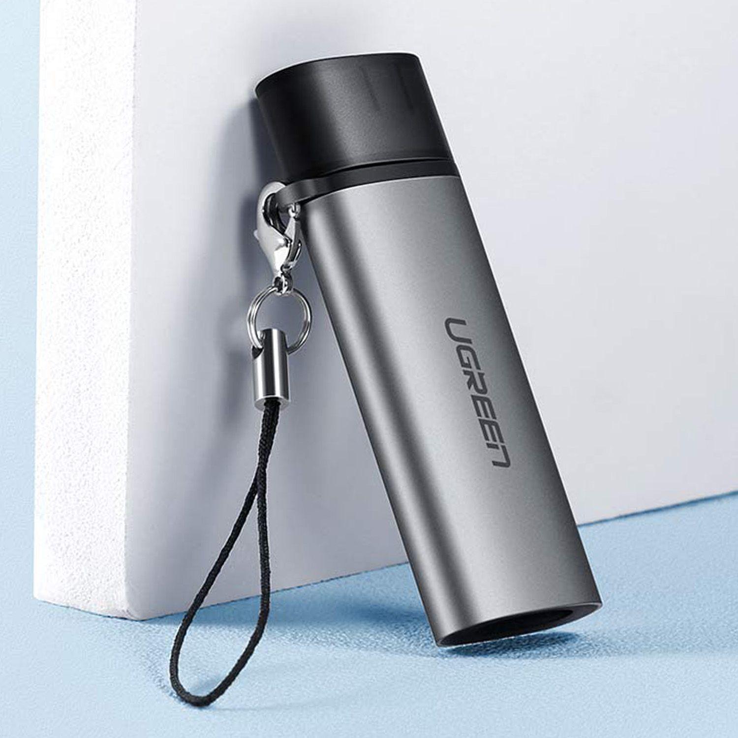 Lector 2en1 Multi-Tarjeta de Memoria USB-C 3.1 SD & MicroSD Aluminio Silver-2