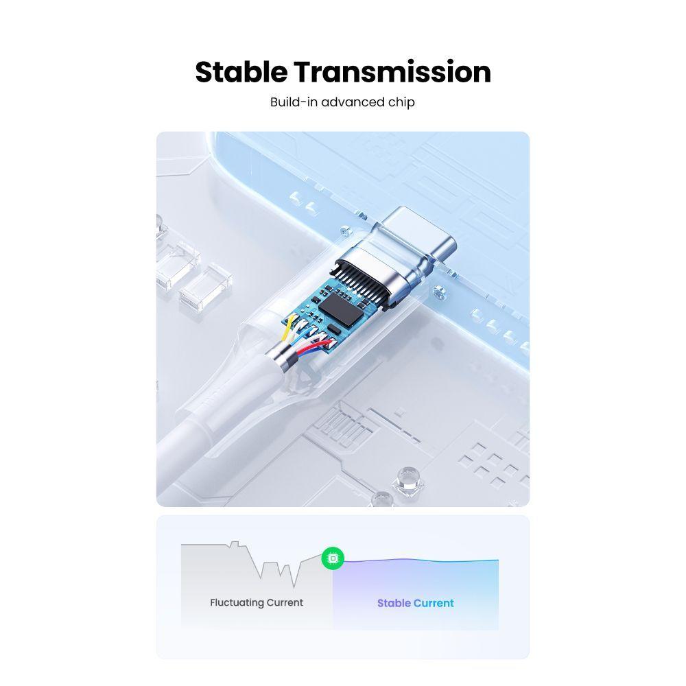 Cable USB-CUSB-C 240W 2M Reforzado Negro Ugreen US535-3