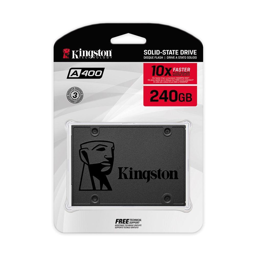 Disco Duro Kingston 240GB SSD A400 Interno 2.5" SATA 3-0