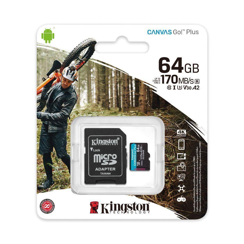Tarjeta de Memoria Micro-SD 64GB Canvas Go! Clase-0