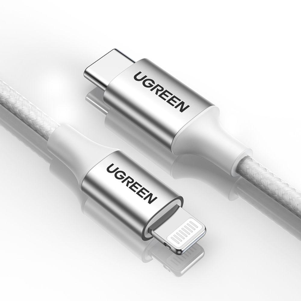 Cable LightningUSB-C 3A 2M MFi Silver Ugreen US304-2