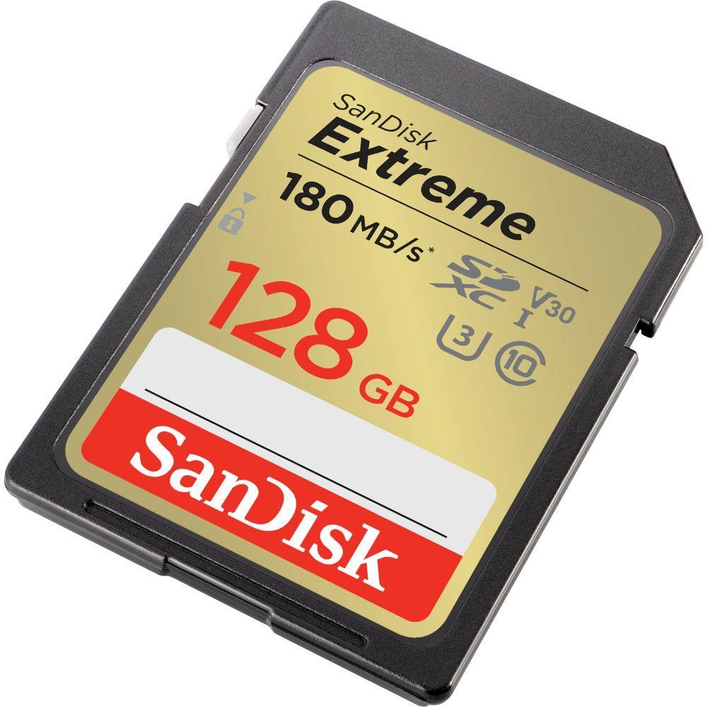 Tarjeta SD SanDisk 128GB Extreme 180MB/s UHS‑I-2