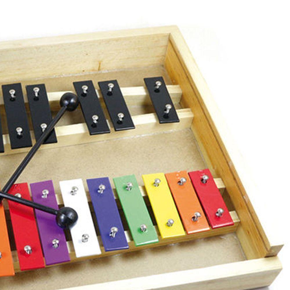 METALOFONO 25 NOTAS COLOR CAJA MADERA ALAGUEZ-2