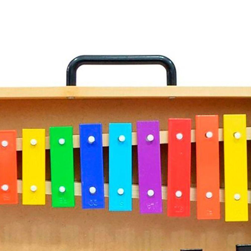 METALOFONO 25 NOTAS COLOR CAJA MADERA ALAGUEZ-3